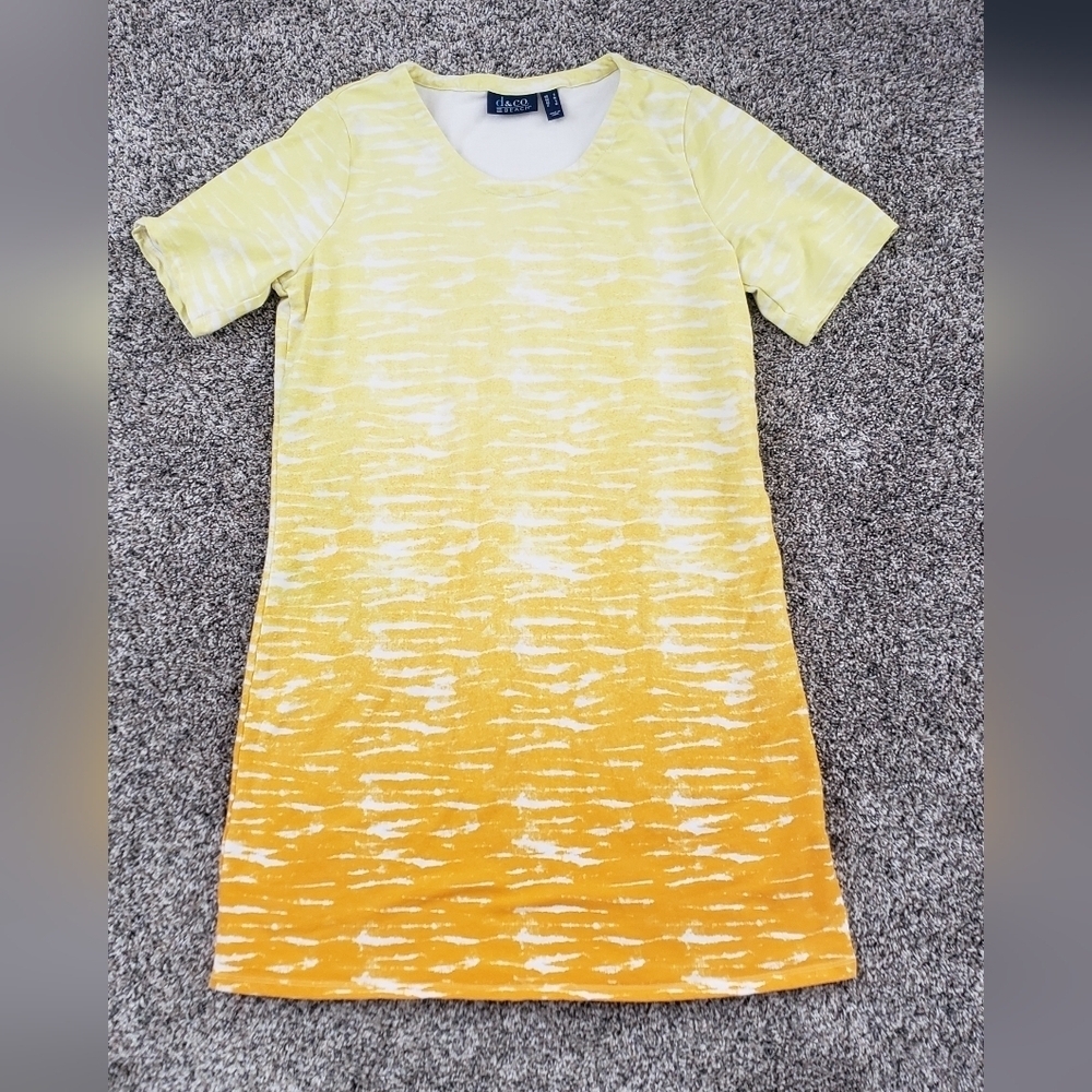 d & co| Beach Swim Coverup Crew Neck Dress